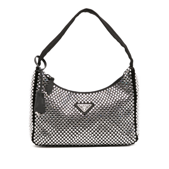 Pre-Loved Prada Mini Satin Crystal Re Edition 2000 Shoulder Bag - Picture 1 of 12